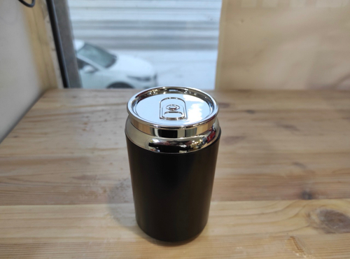 T-02 / Пепельница-стакан "Баночка" хром, черный (с подсветкой) T-02 (1 шт.) =