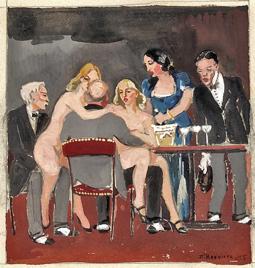 Daniel Rouviere (1913-1985) - эротическое искусство французского художника