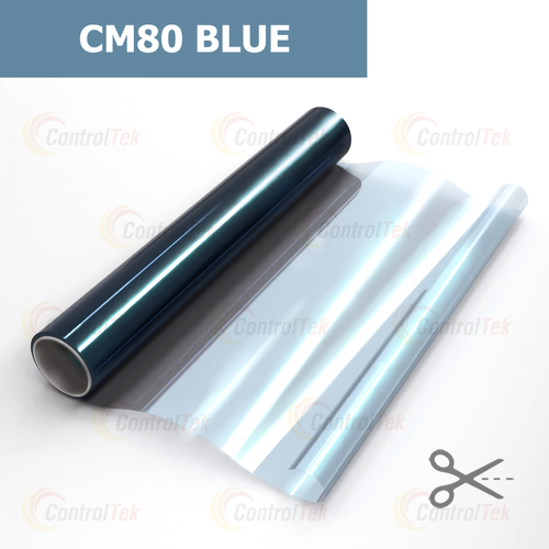 Пленка для окон атермальная CM80 BLUE ControlTek, на отрез (ширина рулона 1,524 м.)