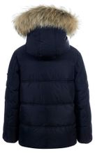 Темно-синяя зимняя куртка PULKA, био-пух 270 гр.