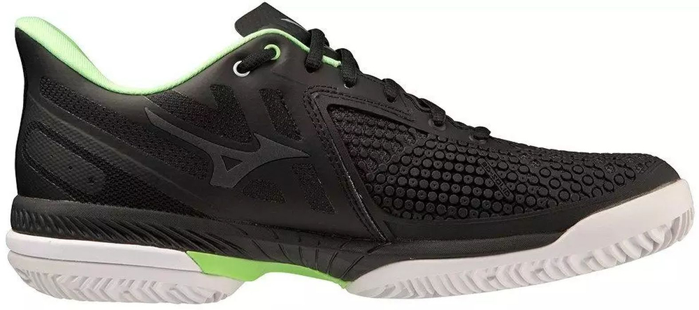 Теннисные кроссовки Mizuno Wave Exceed Tour 5 AC - black/silver/techgreen - Black Silver Green