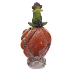 GAEM Фигурка декоративная "Лягушка на улитке", L14 W6,5 H12,5 см