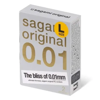 Презервативы Sagami Original 001 L-Size, полиуретан, 2 шт.