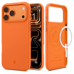 Чехол Spigen Silicone Fit Mag Magsafe для iPhone 17 Pro Max Cosmic Orange