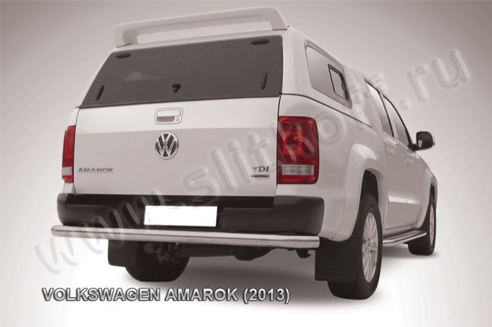 Защита заднего бампера (нержавейка) Volkswagen Amarok (2010-2016) d76