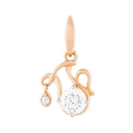 Подвеска из золота с фианитами