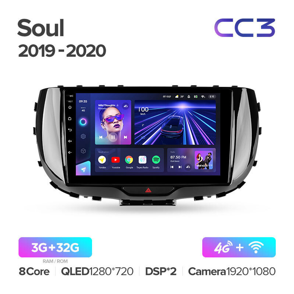 Teyes CC3 9" для KIA Soul 2019-2020