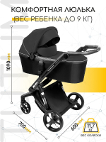 Детская коляска AmaroBaby Tutum 2 в 1 черный