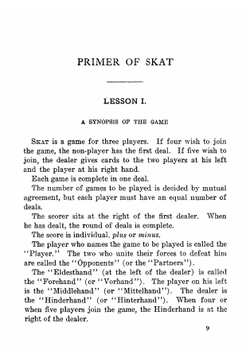 A primer of skat | A. Elizabeth Wager Smith