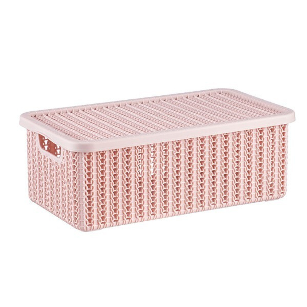 Коробка ВЯЗАНИЕ 6л с крышкой М 2370