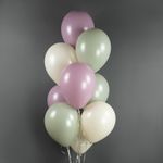 Шар (12''/30 см) Лавровый лист (127), пастель ретро, 12 шт.