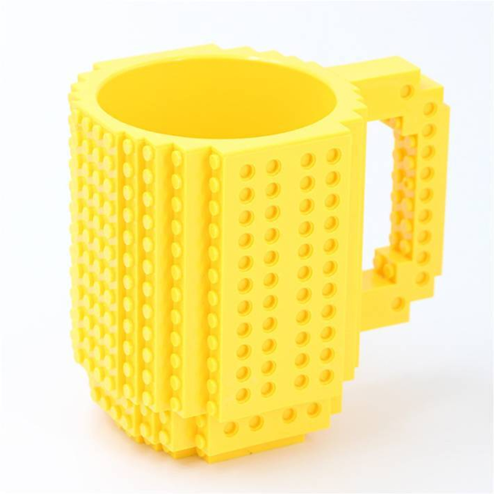 281001.6 Кружка "ЛЕГО" h=13см, d=10см, пластик желтый