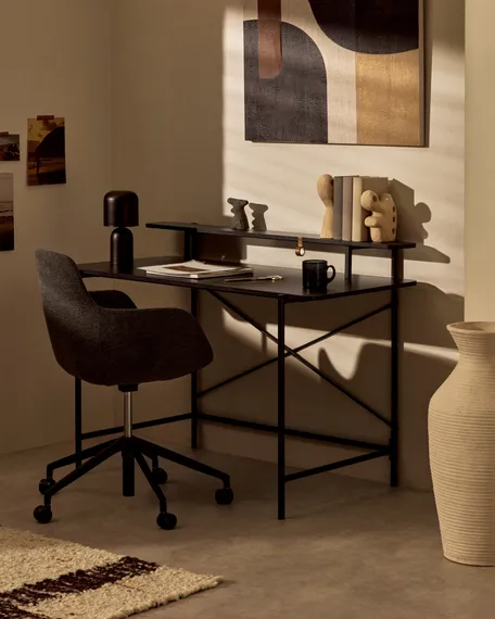 Письменный стол Galatia черный меламин