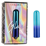 Голубой гладкий мини-вибромассажер 9см California Exotic Novelties Glam Vibe SE-4406-25-3
