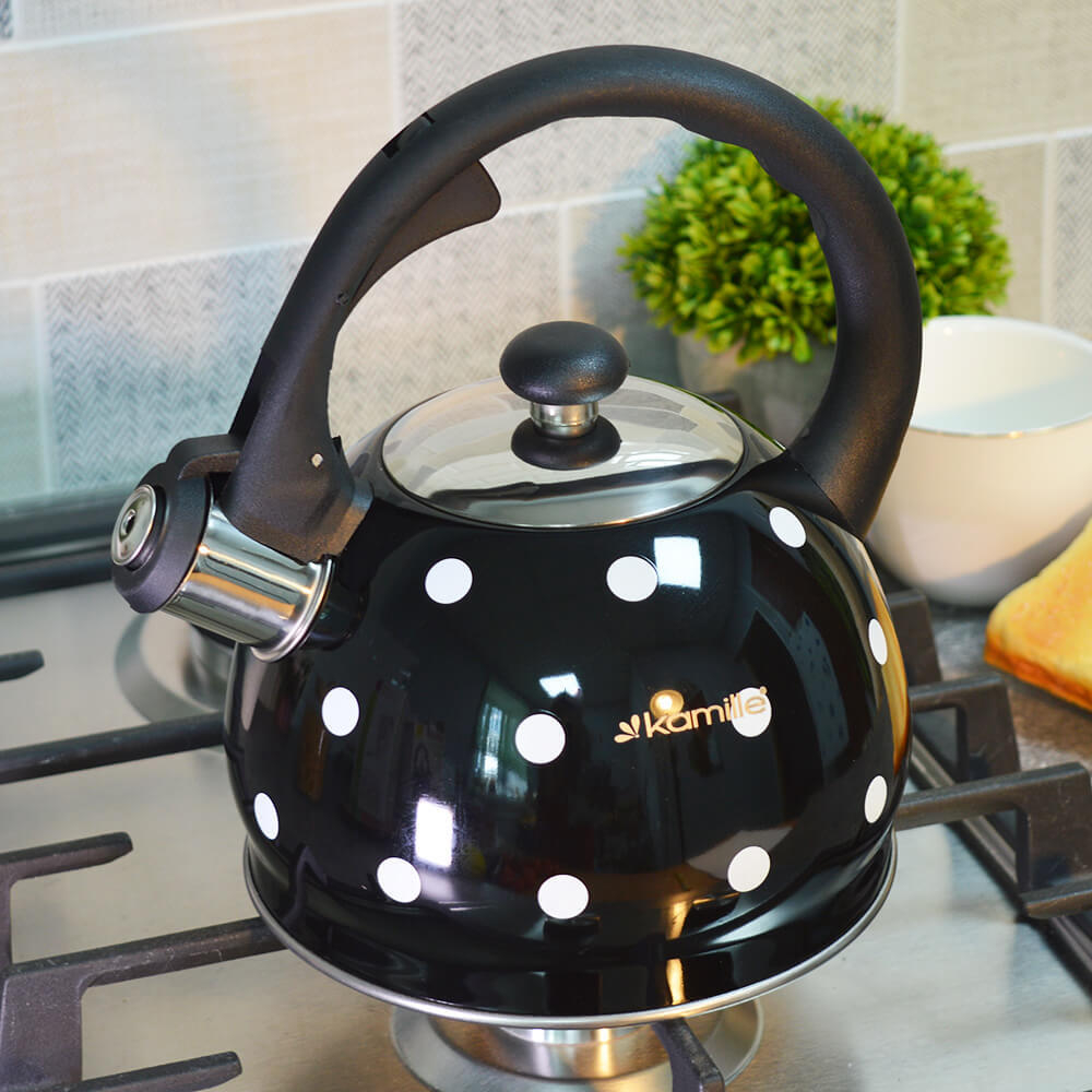 Чайник 2л нерж со свистком, 1070BL