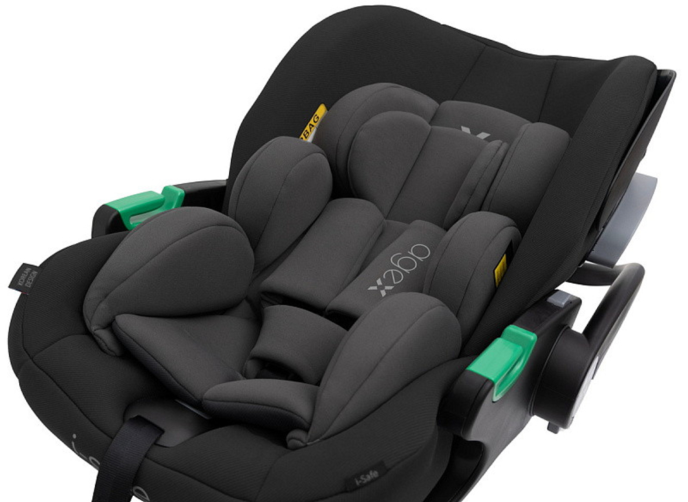 Коляска Agex Life 3 в 1 хромированная рама с автокреслом i-Safe S Black ALG590 Chrome Grey (Серый)