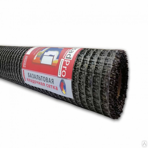 Сетка кладочная базальтовая 25*25мм 1*50м FasadPro 30/30