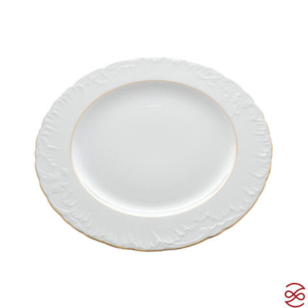 Блюдо круглое Repast Rococo с золот.полос.32 см