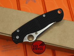 Нож Spyderco ParaMilitary 2 Salt TANTO BLACK - фрезеровка скоба, клинок танто
