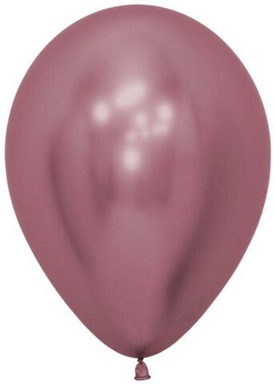 Латексный шар хром розовый 12"