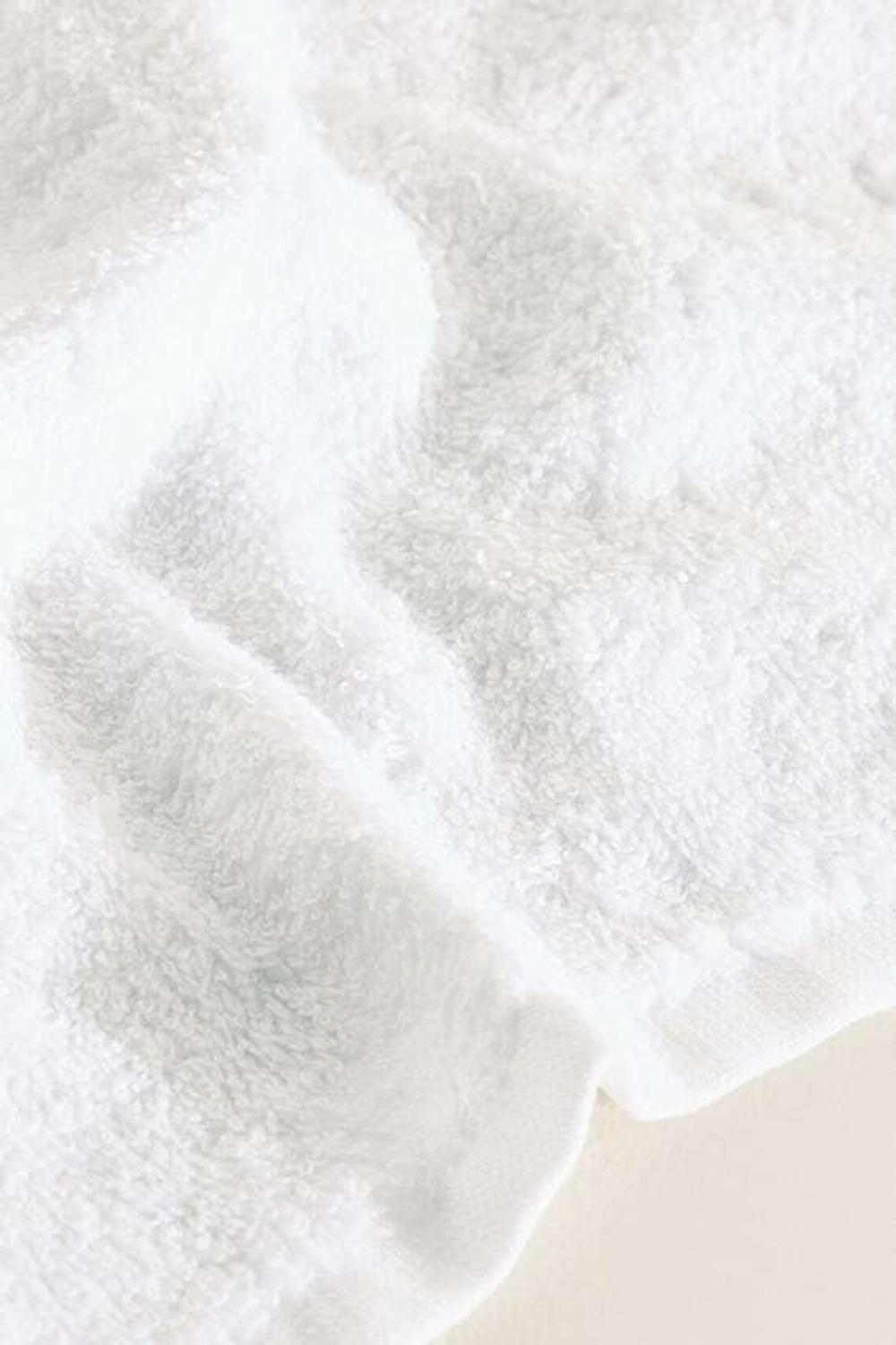 ZARA HOME ХЛОПКОВОЕ ПОЛОТЕНЦЕ (НАБОР ИЗ 3 ШТУК), БЕЛЫЙ