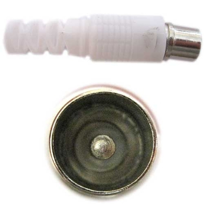 Штекер TV капрон черный