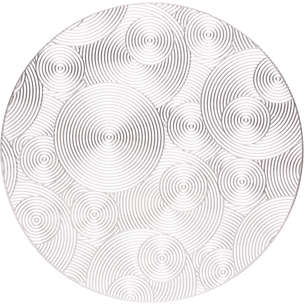 Салфетка на стол 38см «Бесконечность», серая