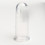 Зубная щётка детская, силиконовая, на палец, в контейнере, от 0 мес., цвет голубой 2932006