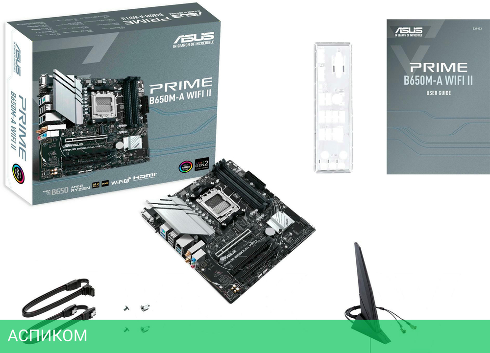 Материнская плата ASUS Prime B650M-A WiFi II (90MB1EG0-M0EAY0)