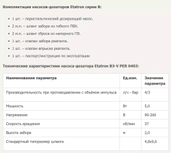 Etatron Насос дозирования перистальтический B3-V PER 0403 (0,1 - 4 л/ч, 220В)