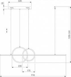 Подвесной светильник Eurosvet Twin 90265/1 черный