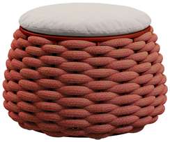 Уличный пуф-столик Pouf Ø67х40 см, терракотовый