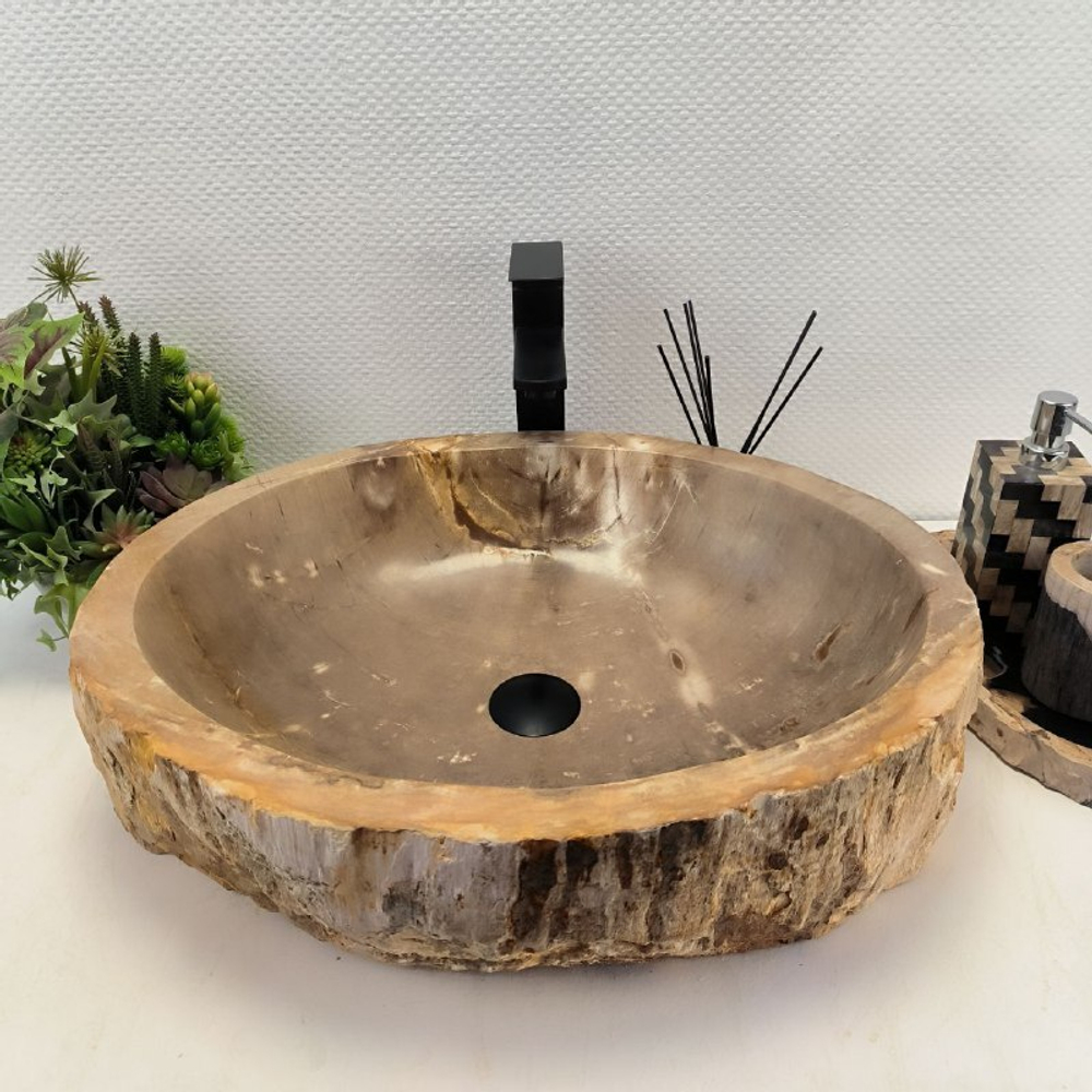 Раковина из окаменелого дерева OD-62501 58*47*15