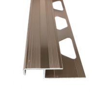 АПZR 10мм "DO-1" 2,7м Розовый глянец ZR-об. 20мм на порог анод. алюм.