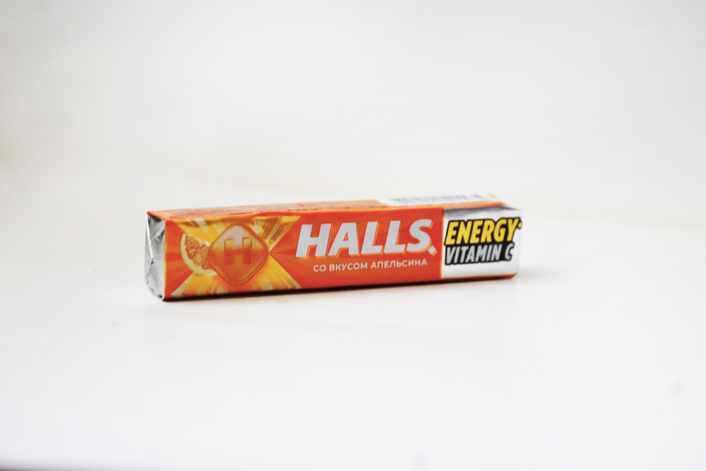 Леденцы конфеты для горла Halls «Апельсин», 25 г