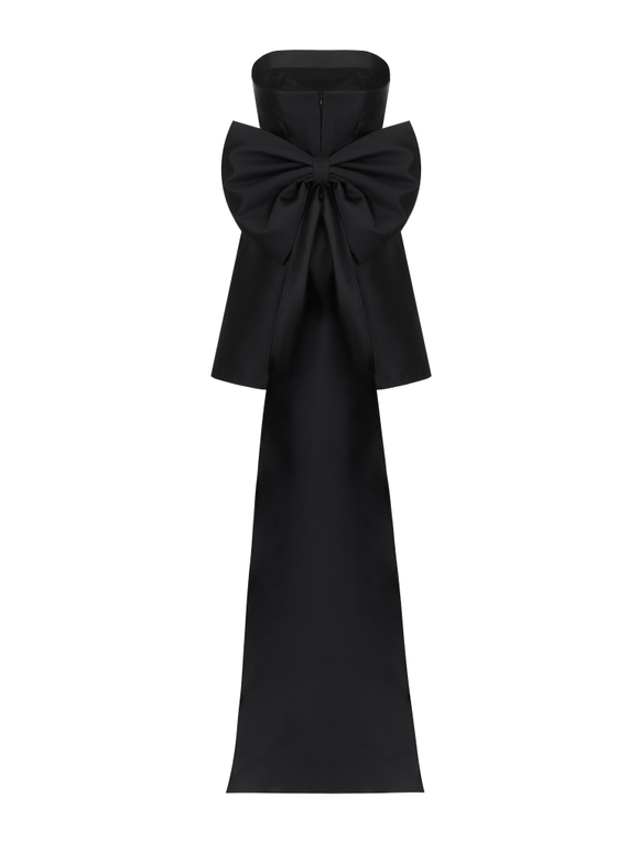 Платье с бантом