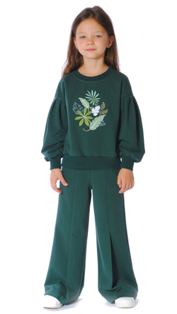 Брюки трикотажные для девочки 7-9 лет