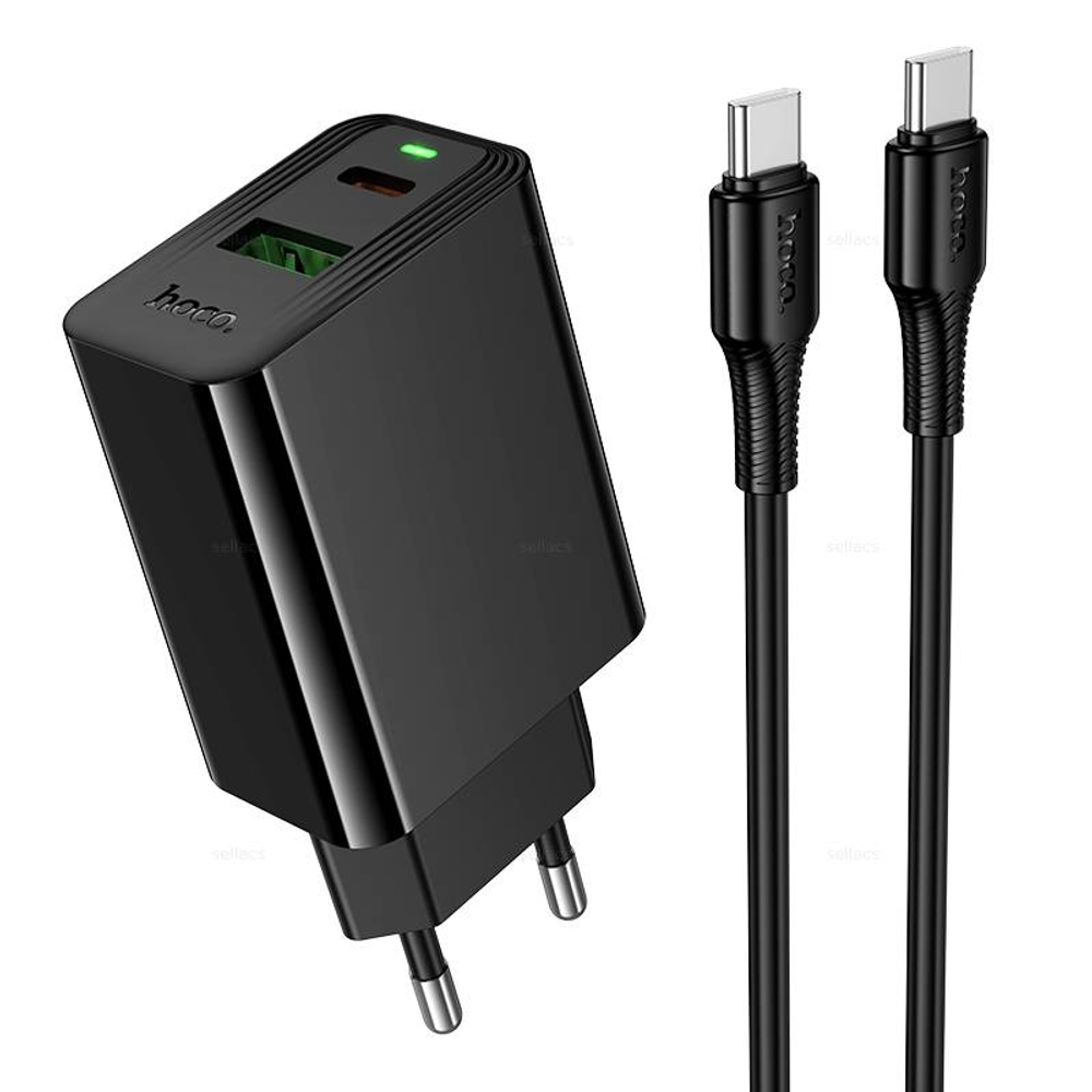 Hoco CS94A Leader PD20W+QC3.0 зарядное устройство набор (Type-C на Type-C)