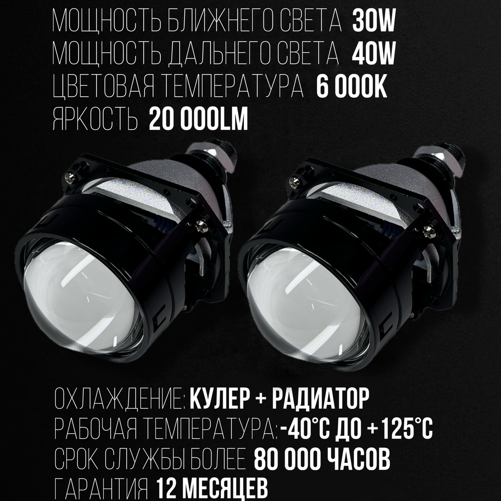 Светодиодные Bi Led модули Statlight Newborn 2.5 дюйма 2 чипа