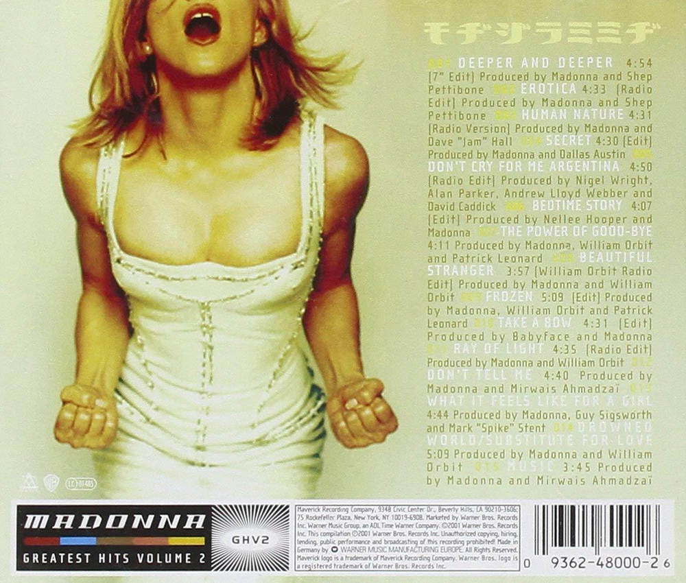 Madonna / GHV2 - Greatest Hits Volume 2 (CD)