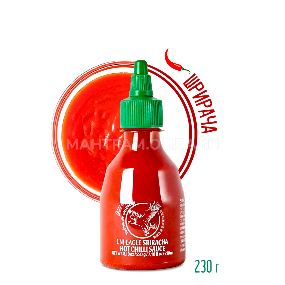 СТОП-ЦЕНА Соус Шрирача (перца чили 56%) Uni-Eagle Sriracha Hot Chilli Sauce 230 г