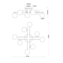 Потолочная люстра Arte Lamp