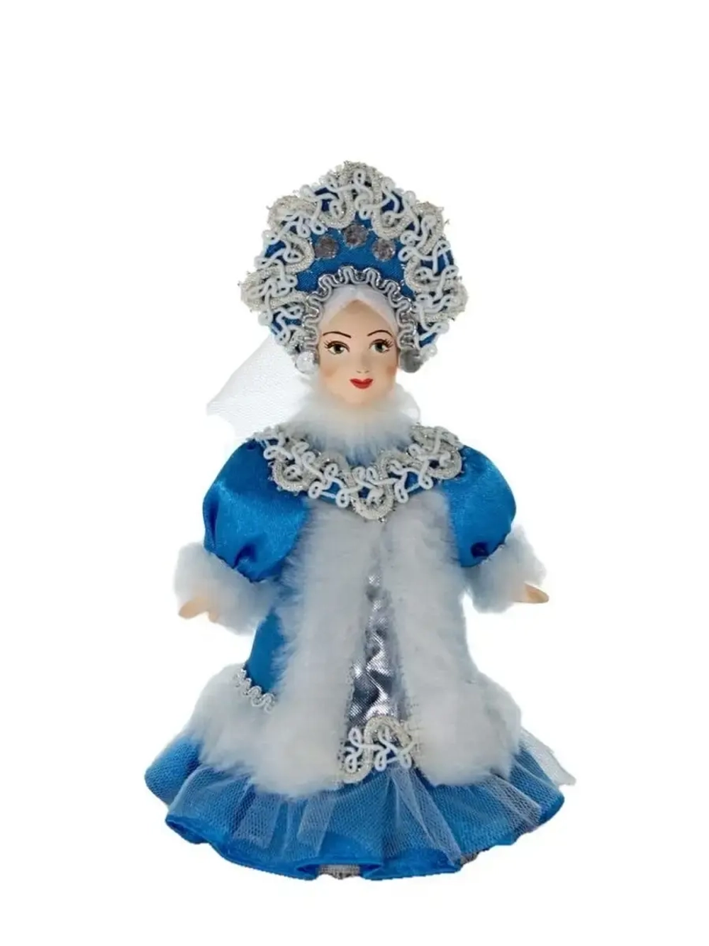 Кукла фарфоровая Снегурочка, 16 см