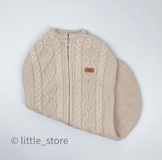 Кокон вязаный "Basic" Песочный