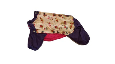 Комбинезон,  утепленный байкой 25 девочка (обхват груди 47 - 55) темно розовый - темно фиолетовый