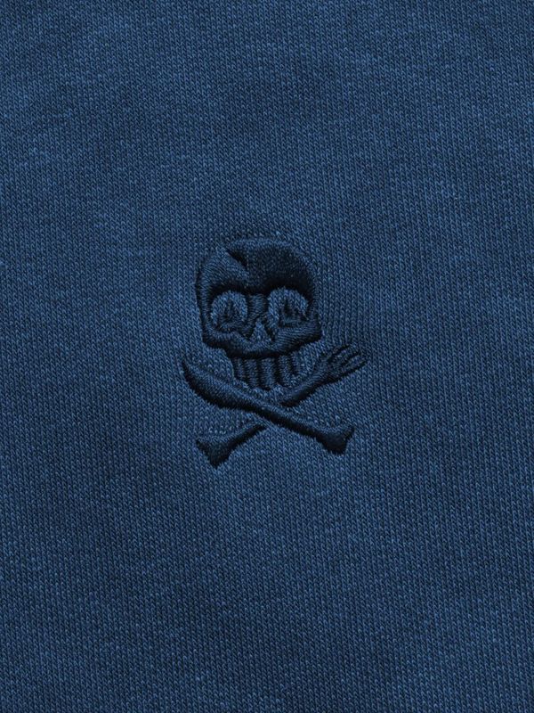 Толстовка garment dye синяя - фото 4