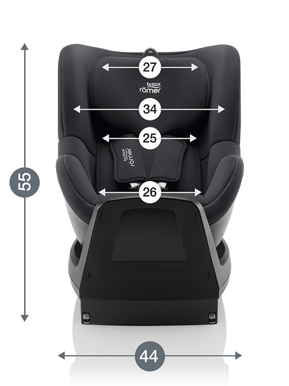 Автокресло Britax Roemer Dualfix Plus Midnight Grey