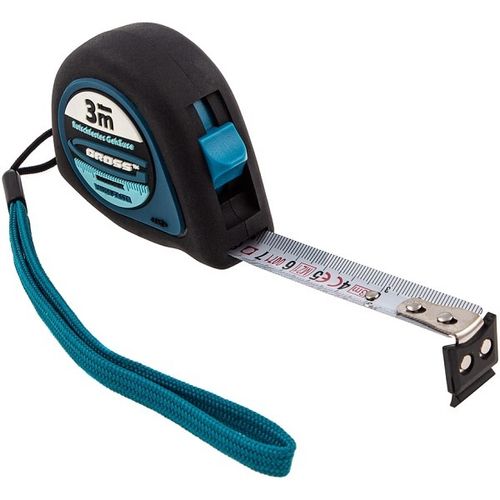 Рулетка 3 м 16 мм магнитный обрезиненный зацеп GROSS
