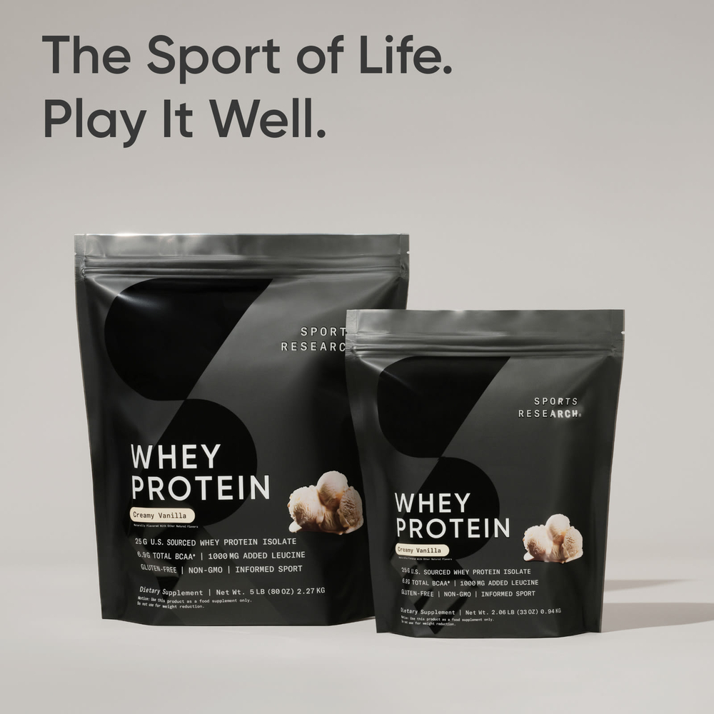 Sports Research, сывороточный протеин, со вкусом ванили, 2,27 кг (5 фунтов)