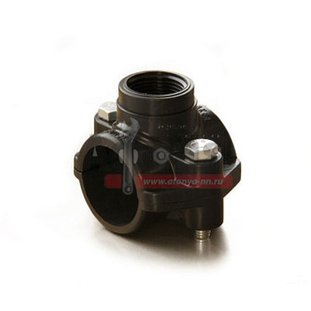 Седелка ПЭ с внут. труб. резьбой 32 - 3/4" 2 болта (обж.) ТПК-АКВА